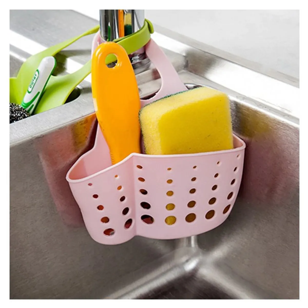 GENERICO - Estante organizador de esponja cepillos jabón