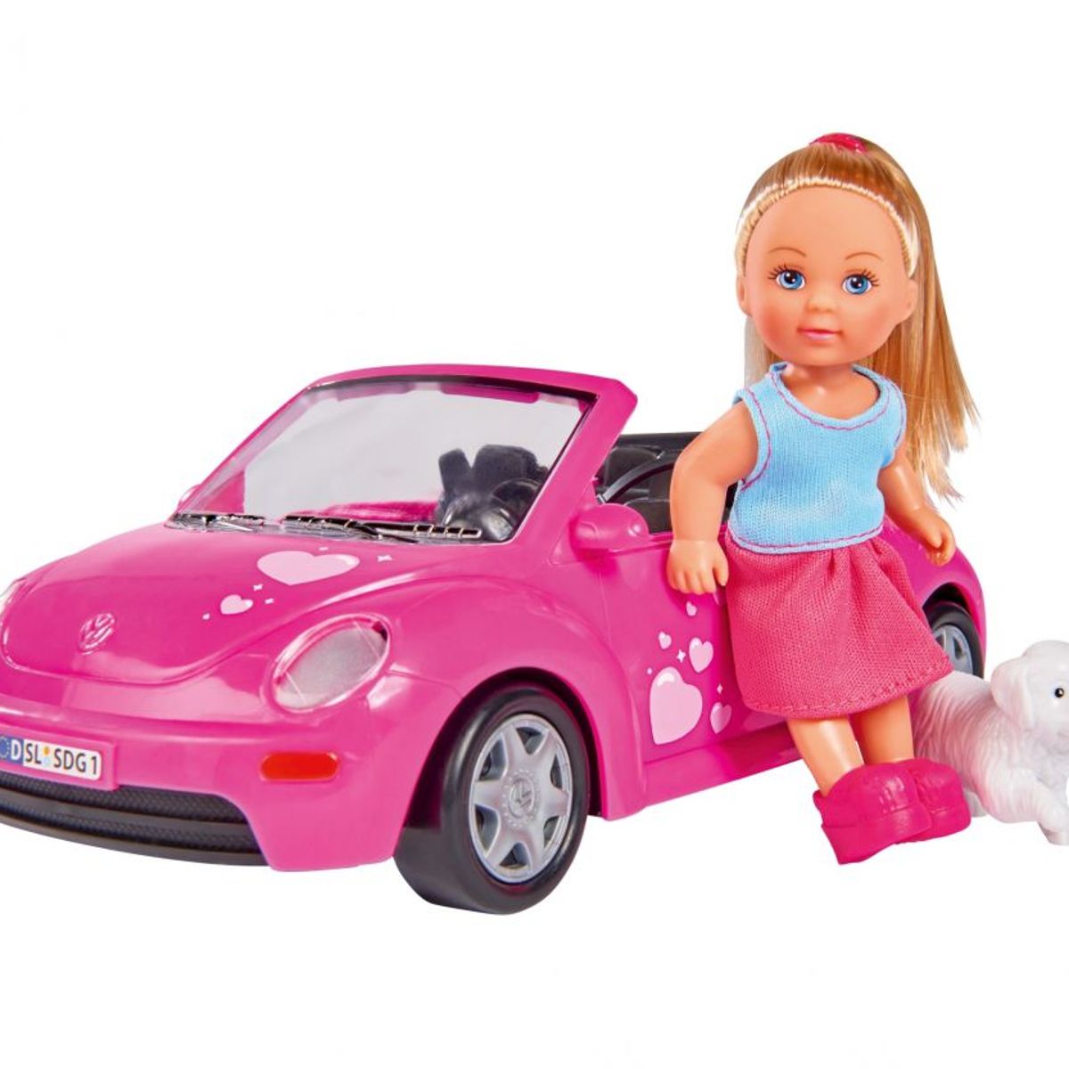 EVI LOVE - Juguete Muñeca Evi Love con Auto y Mascota