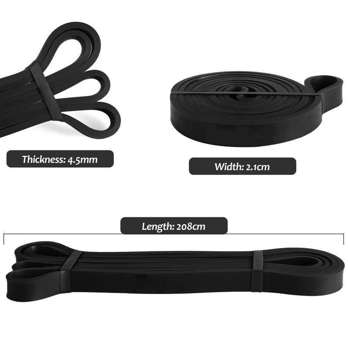 HOLGU - BANDA DE RESISTENCIA CROSSFIT NEGRO