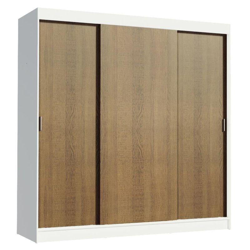 MADESA - Ropero Reno 3 Puertas Corredizas 4 Cajones