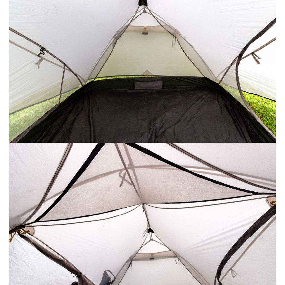 NATUREHIKE - Carpa para 2 personas Mongar + Footprint Plomo – Naturehike