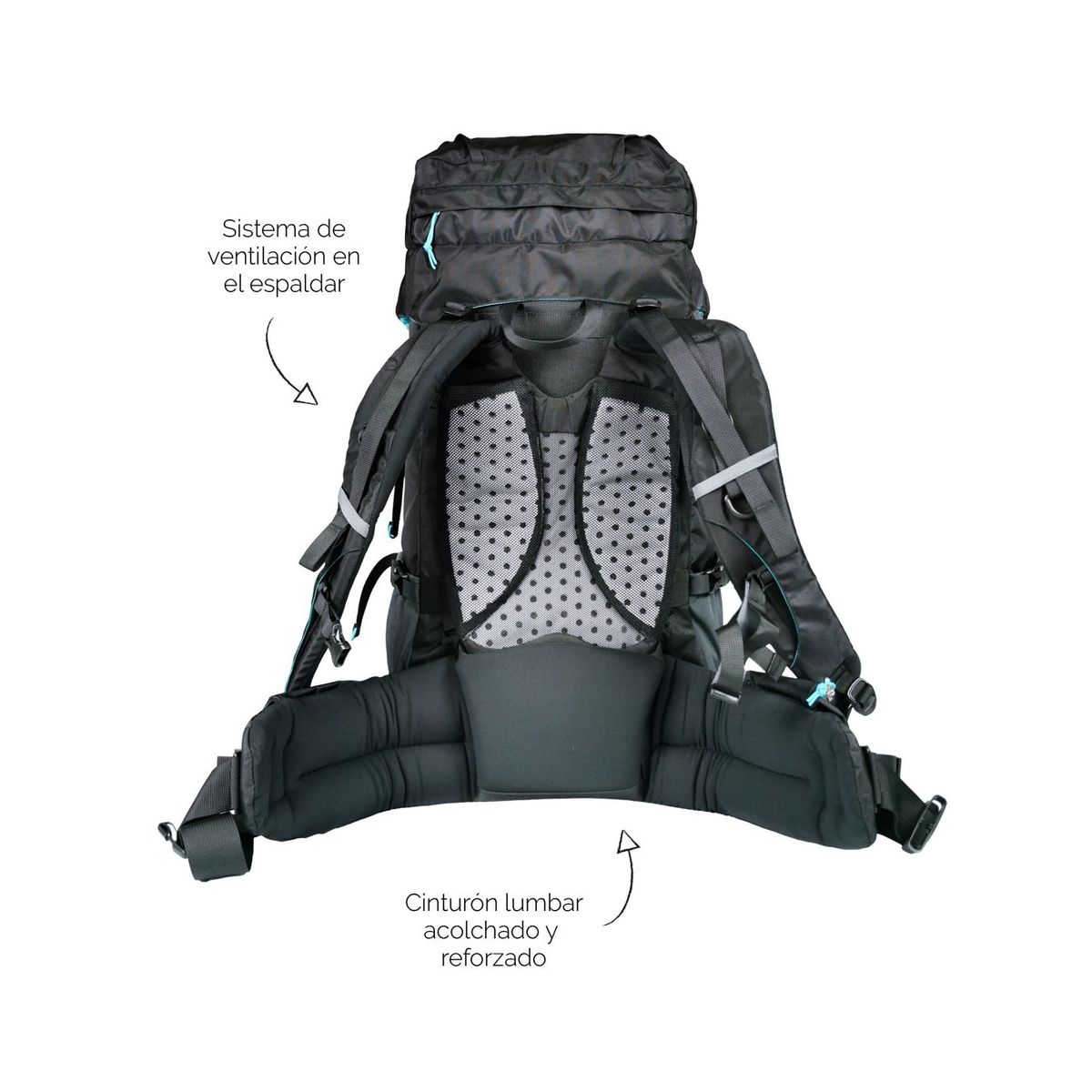 NATUREHIKE - Mochila alpina de campamento Naturehike 45L Negro
