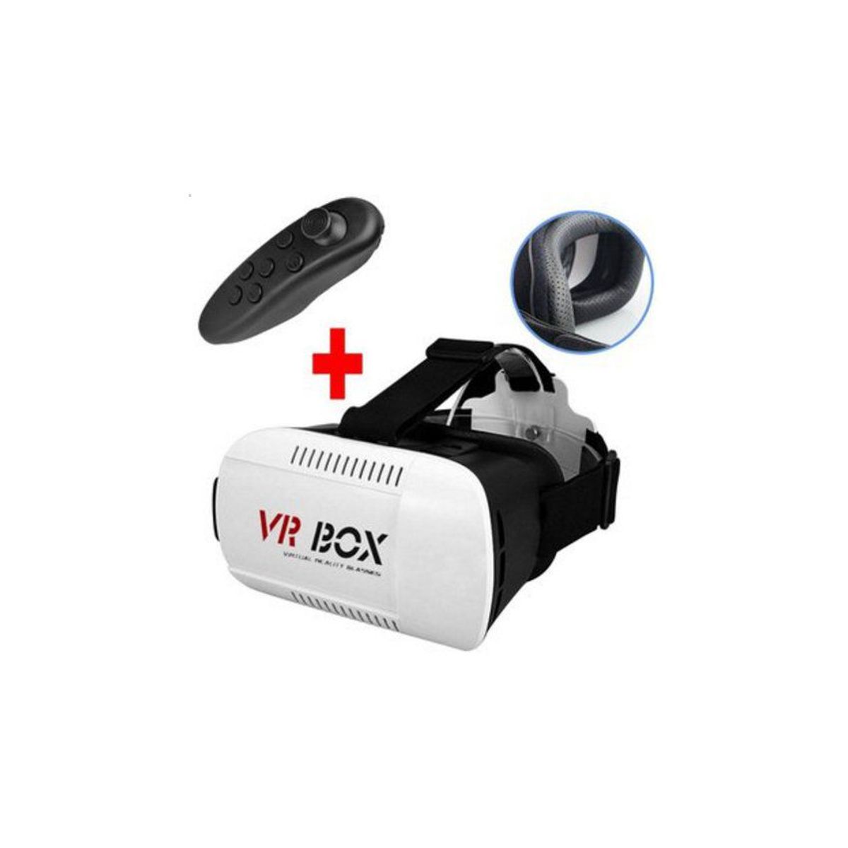 GENERICO - VR - box gafas lentes de realidad virtual  3d + mando gratis