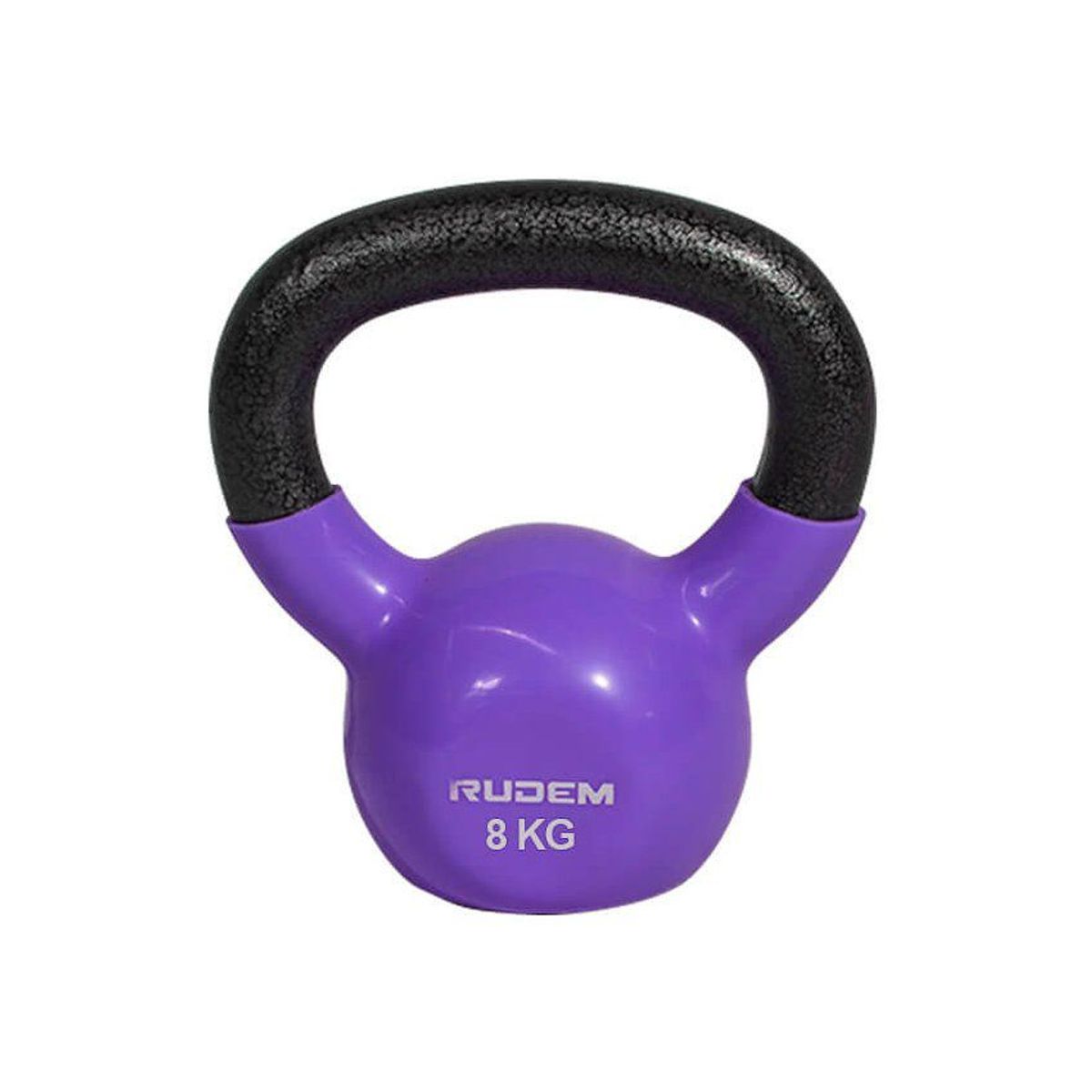 RUDEM FITNESS - Kettlebell pesa rusa recubierta de jebe rudem fitness 8 kg