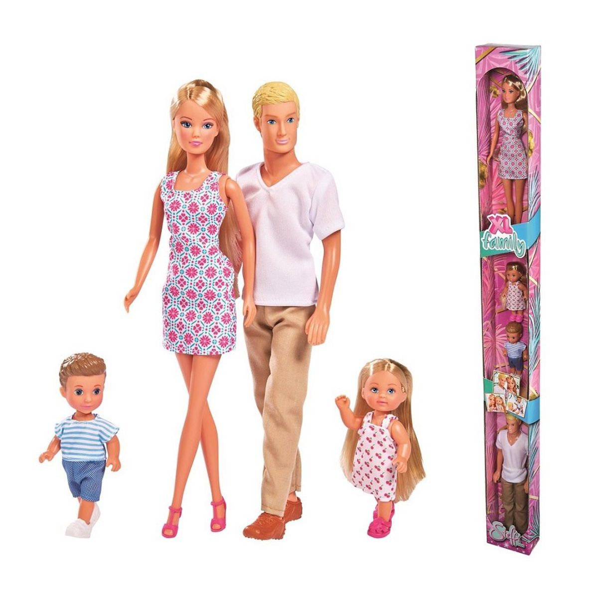 STEFFI LOVE - Juguete Muñeca Steffi Familia 4 Personas