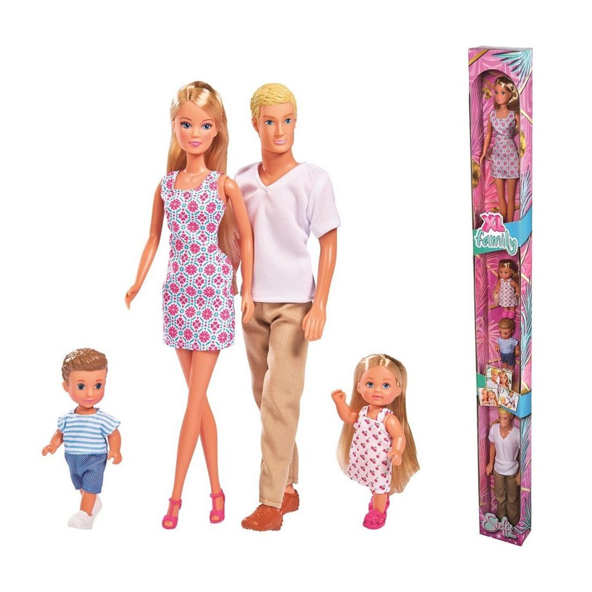 STEFFI LOVE - Juguete Muñeca Steffi Familia 4 Personas