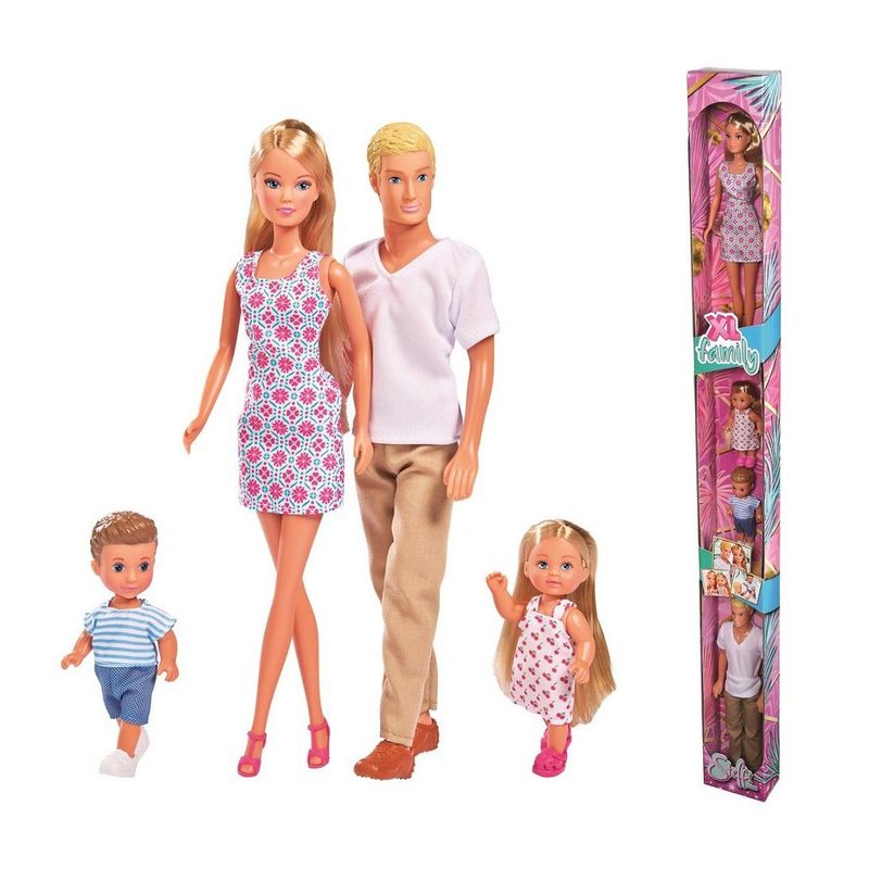 STEFFI LOVE - Juguete Muñeca Steffi Familia 4 Personas