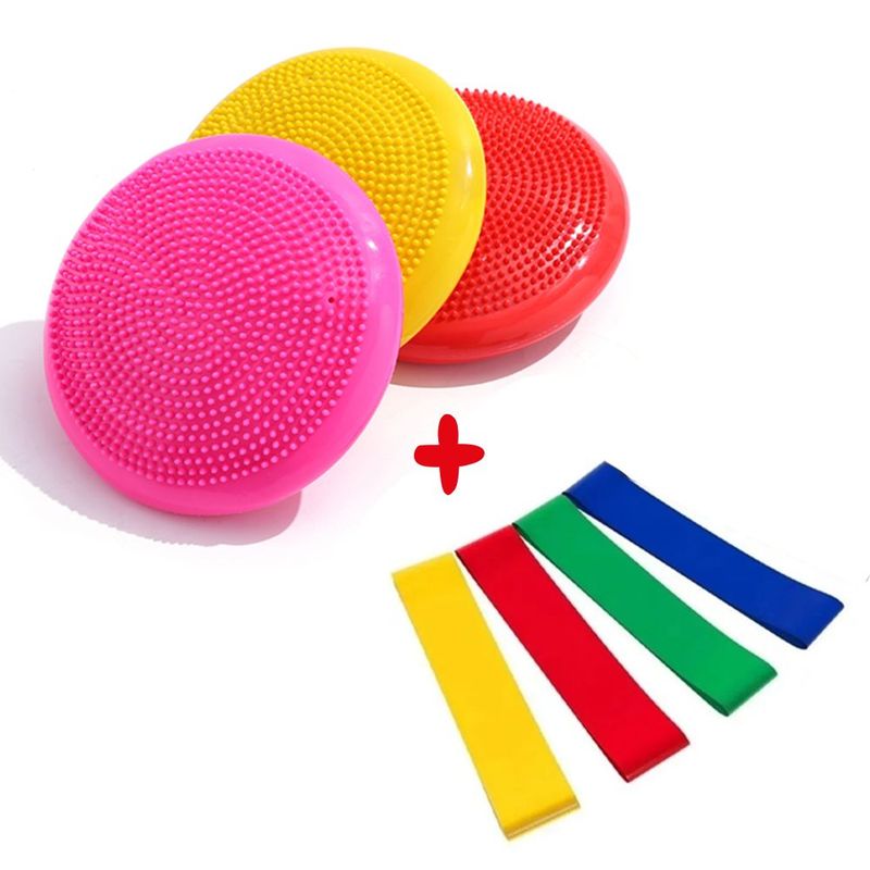 HOLGU - Set Disco Balance Pilates  Bandas Elásticas