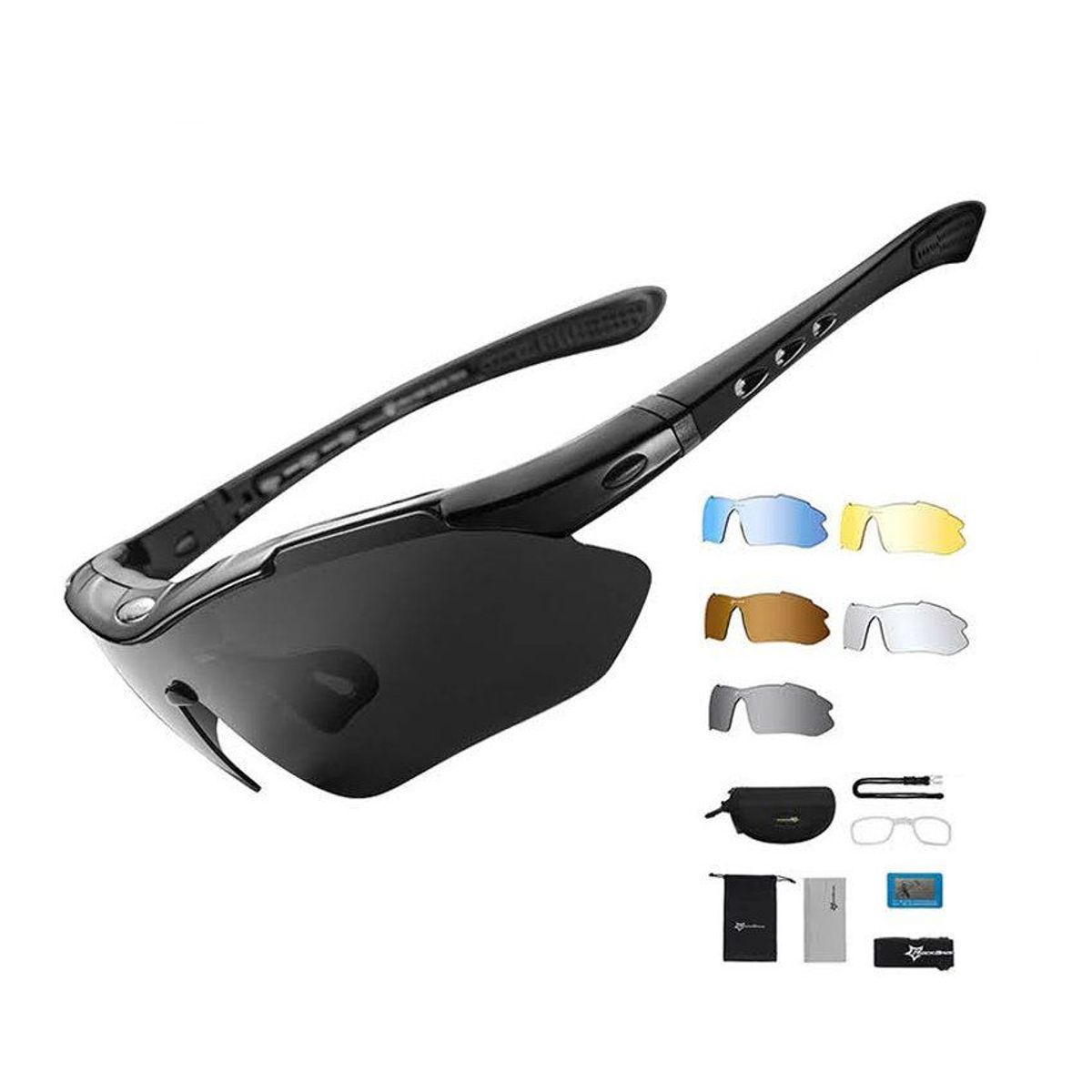 ROCKBROS - Lentes de sol polarizados con protección uv400 - rockbros