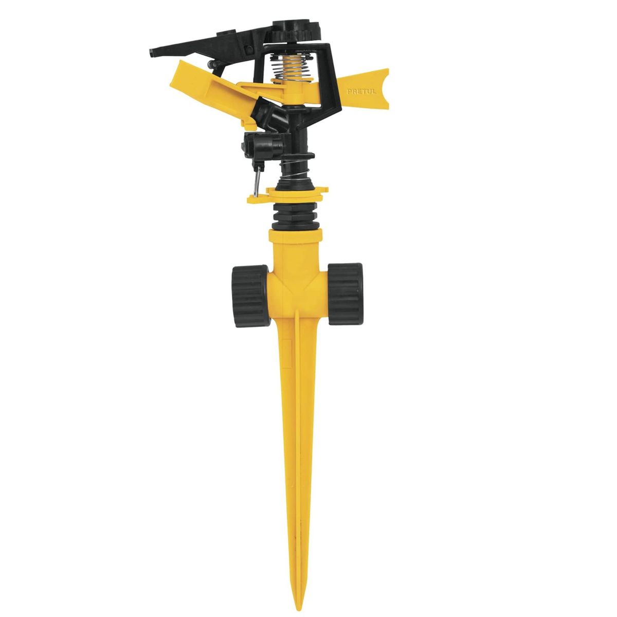 PRETUL - Aspersor plástico dos vías, estaca de 14 cm, Pretul