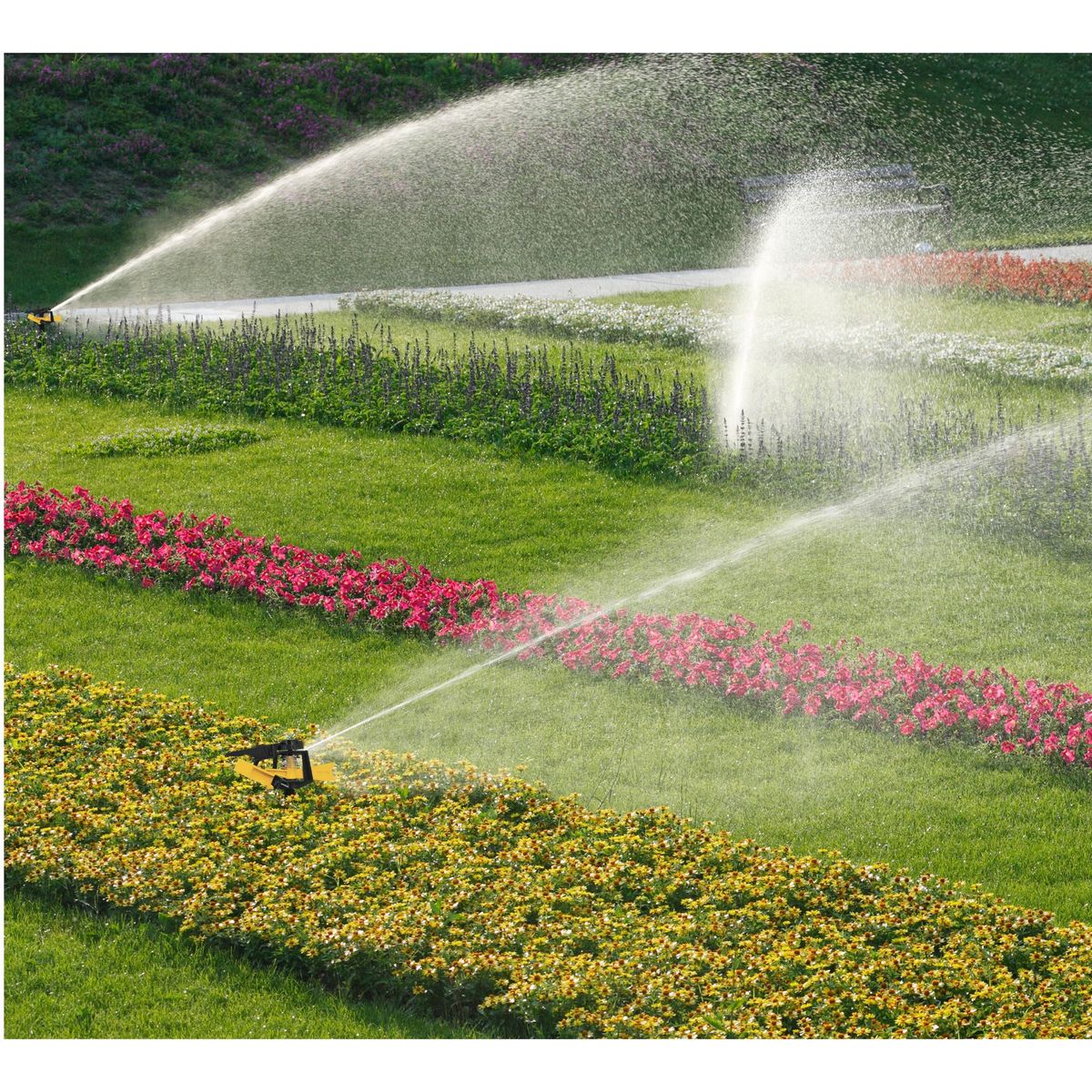 PRETUL - Aspersor plástico dos vías, estaca de 14 cm, Pretul