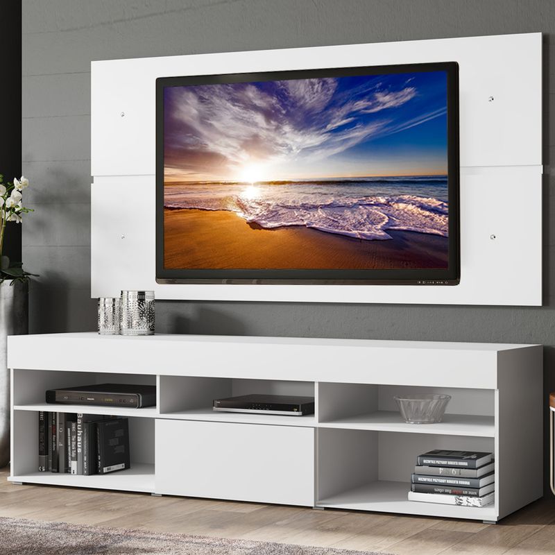 MADESA - Centro de Entretenimiento para TV Miami Mesa y Panel Hasta 65 Pulgadas