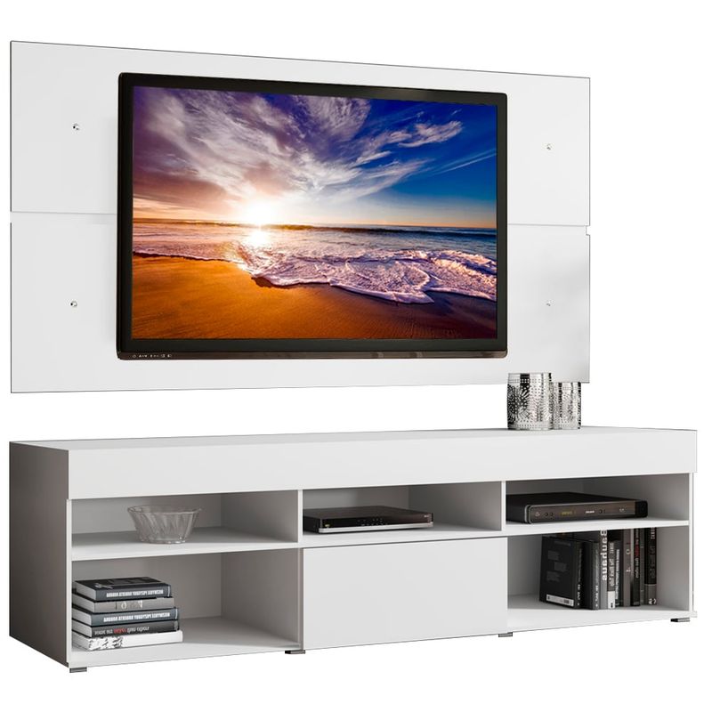 MADESA - Centro de Entretenimiento para TV Miami Mesa y Panel Hasta 65 Pulgadas