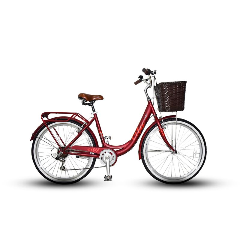 JAFI - Bicicleta de paseo Jafi Selene Aro 26 Rojo