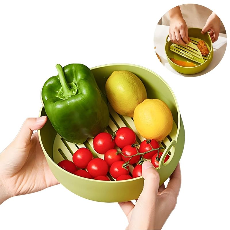 ELMEJORPRECIO - Bandeja De Silicona Redonda Reutilizable Para Alimentos  Verde