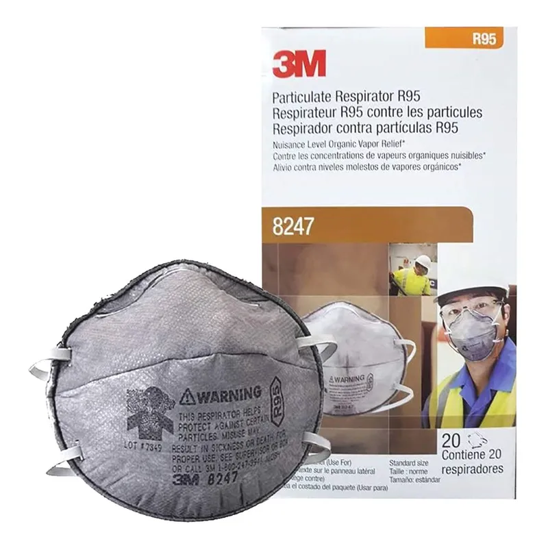 3M - RESPIRADOR LIBRE DE MANTENIMIENTO 3M 8247 R95 CAJA X 20 UND