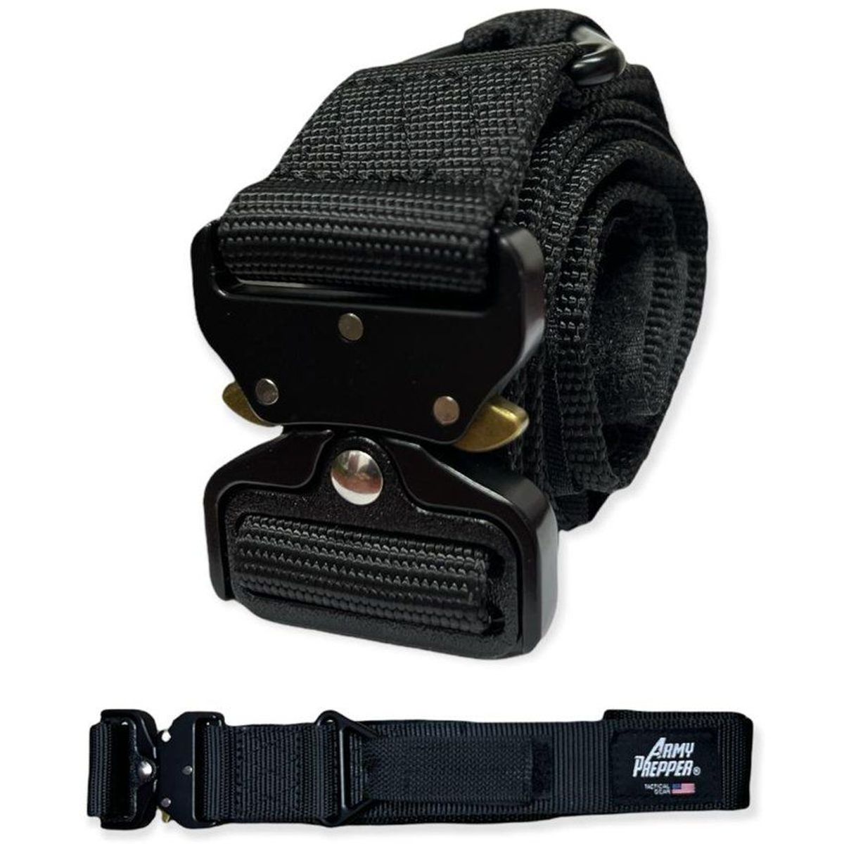 ARMY PREPPER - Cinturón correa  liberación rápida negro multiproposito
