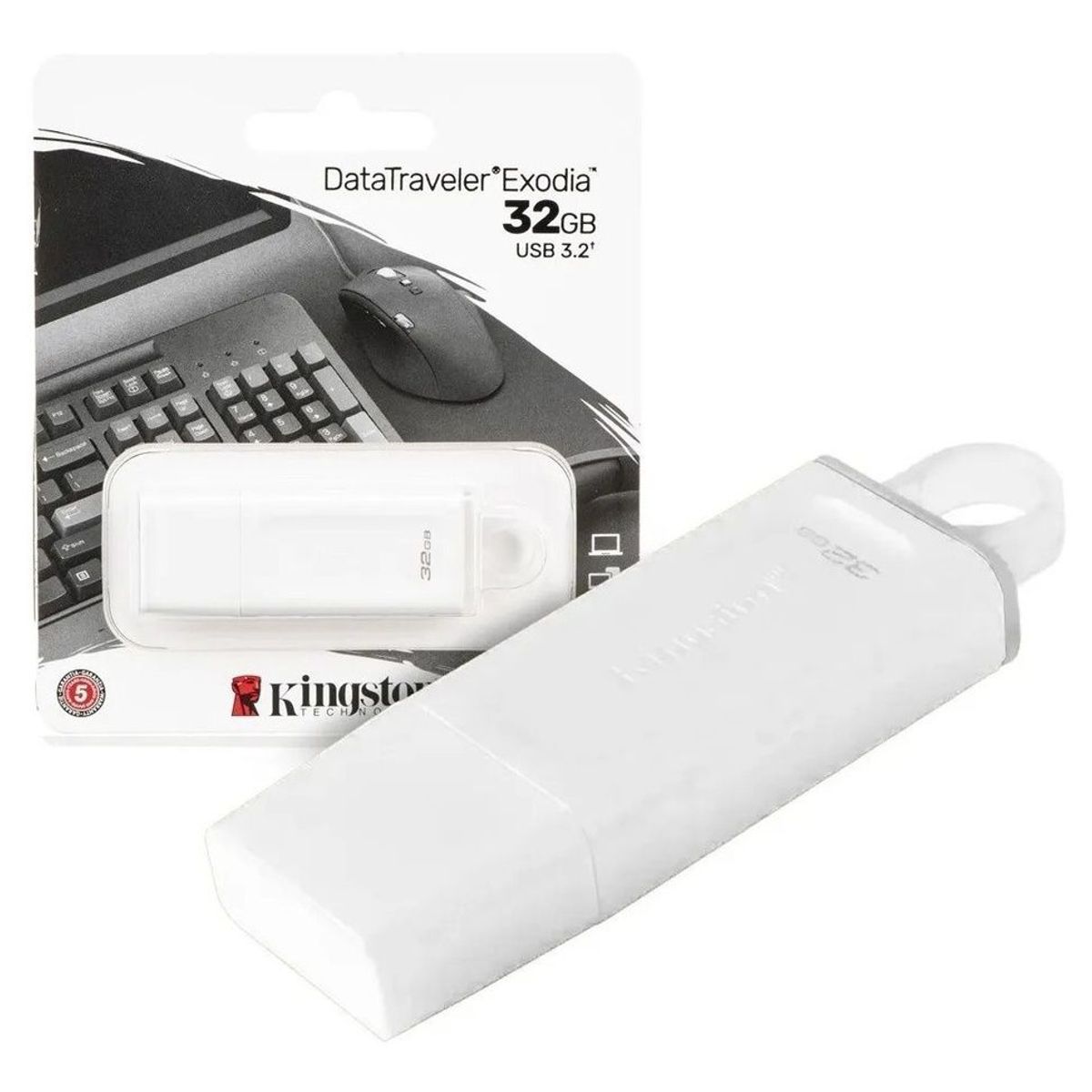 KINGSTON - Memoria Usb 32 Gb Exodia Kingston Blanco 3.2