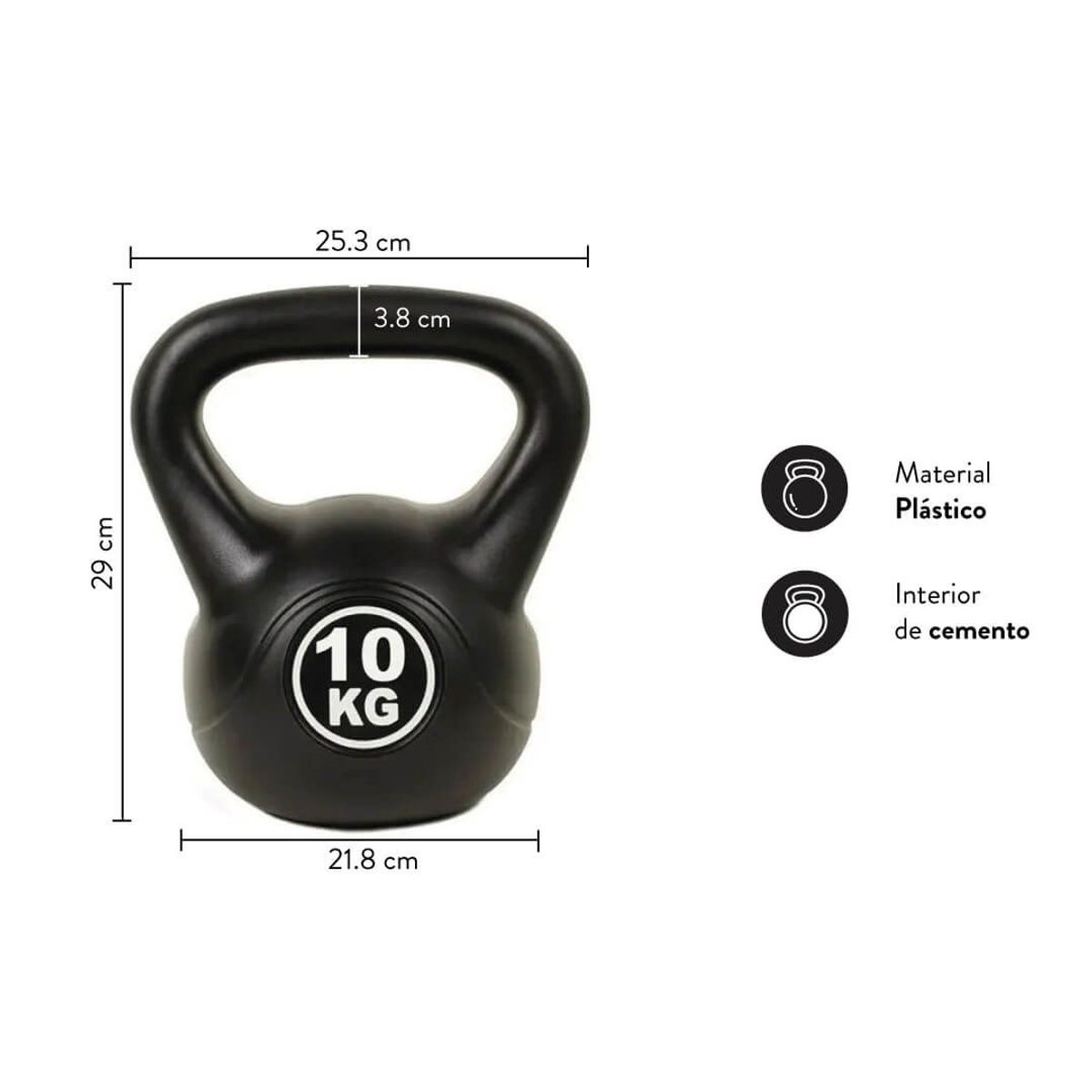 ULTIMATE FITNESS - Kettlebell - Pesa Rusa 10 kg