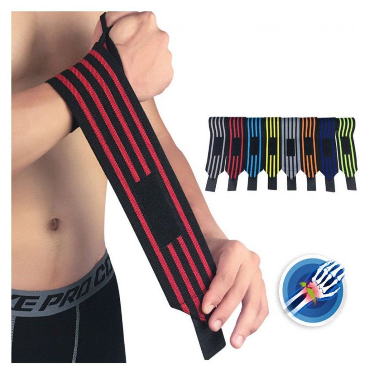 GENERICO - Muñequeras deportivas elásticas