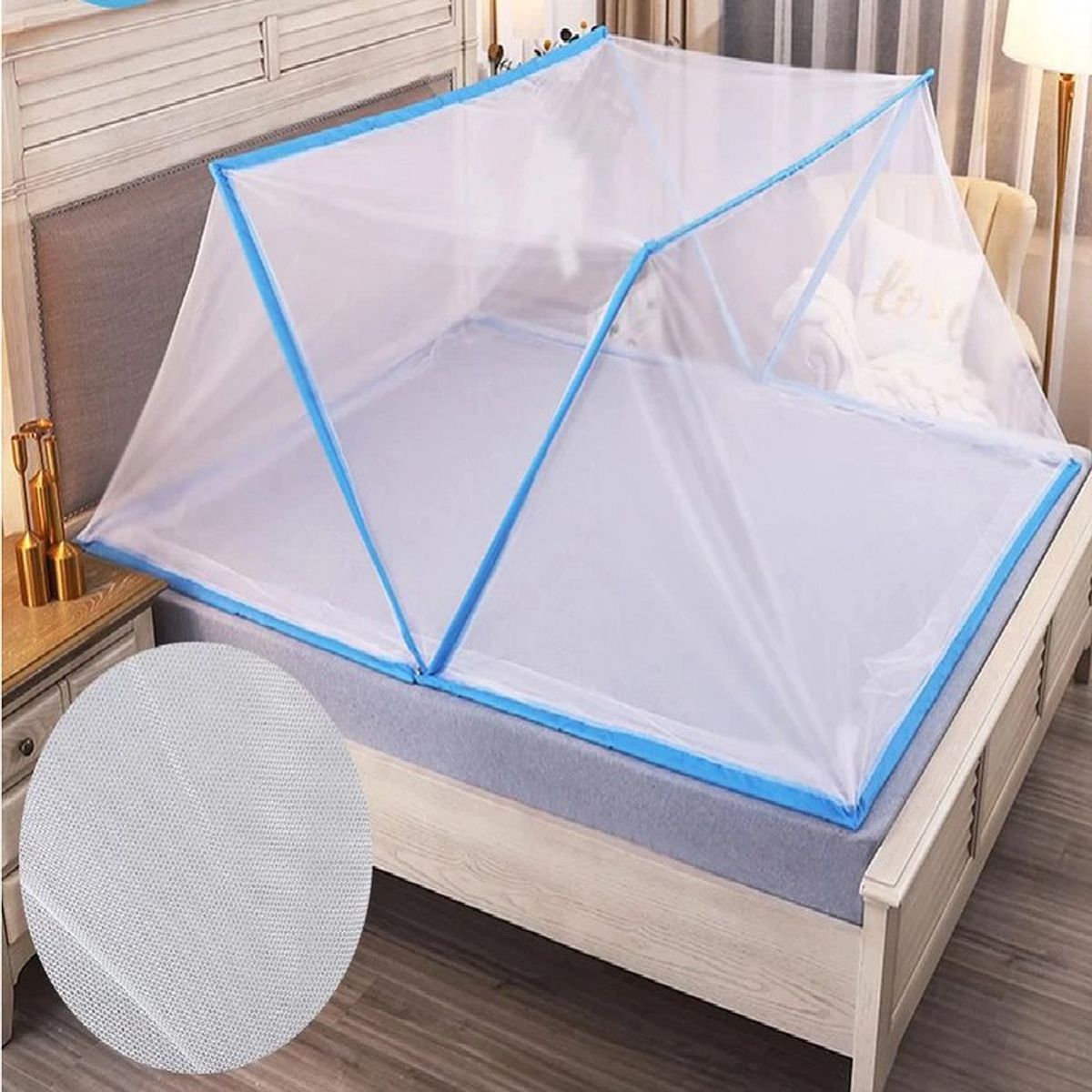 GENERICO - Mosquitero plegable para cama de 2 plazas