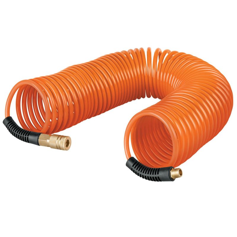 TRUPER - Manguera de aire 15 m  tipo resorte para compresor