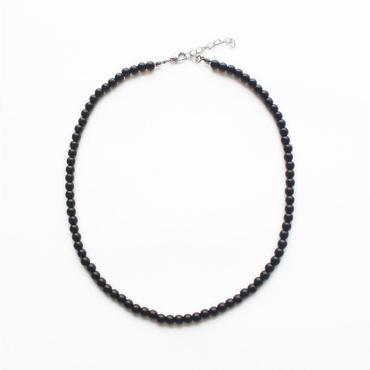 MANYA - Collar de perlas basic negro de 50cm - Manya