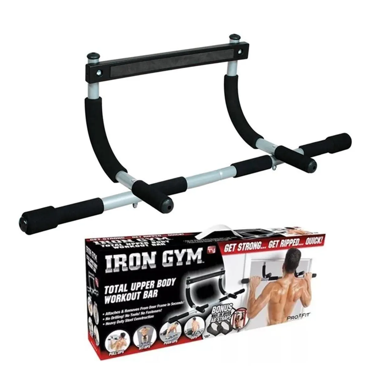 HOLGU - Barra Multifuncional De Entrenamiento Paralelas - Iron Gym
