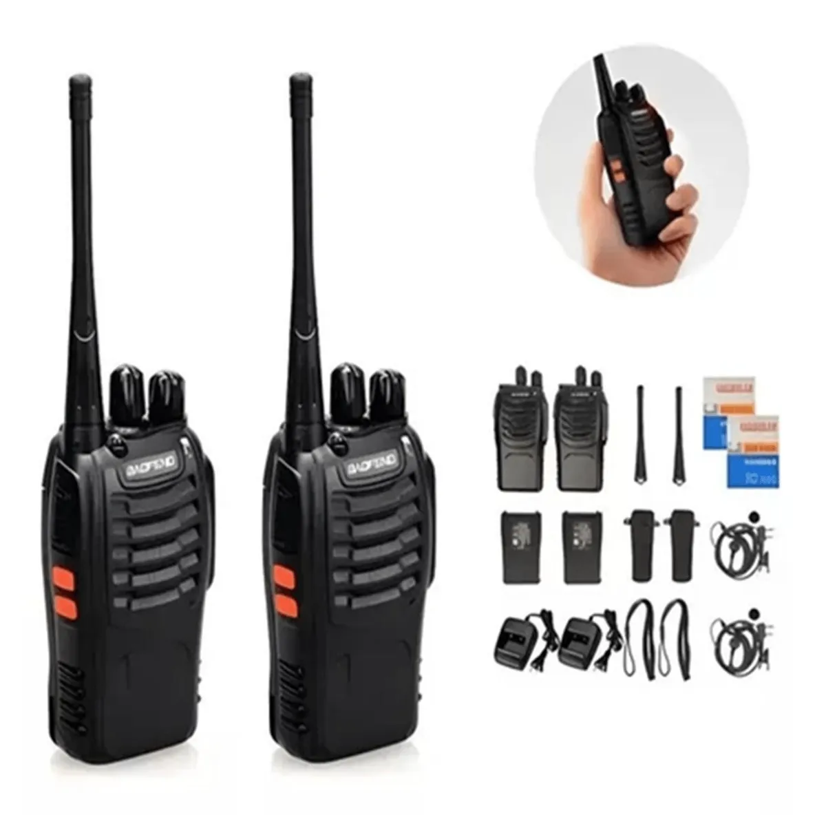 OEM - Combo 2 Walkie Talkie Radio Bidireccional Transmisor Receptor