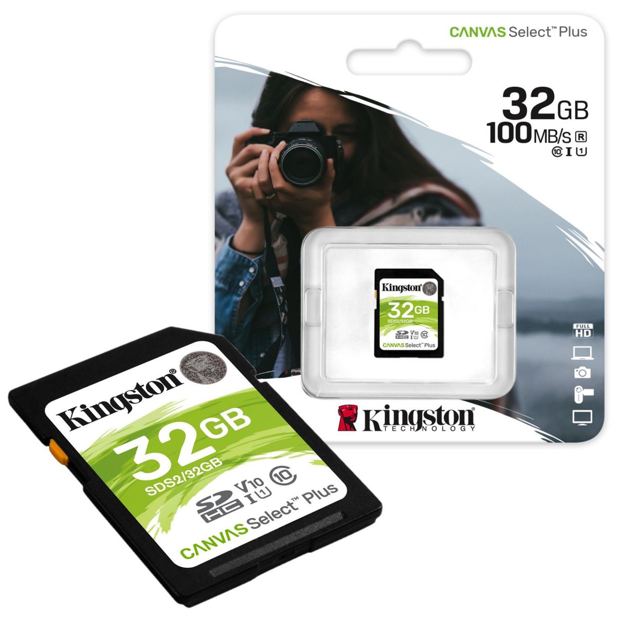 KINGSTON - Memoria SD 32GB Kingston Para Cámaras De Vídeo