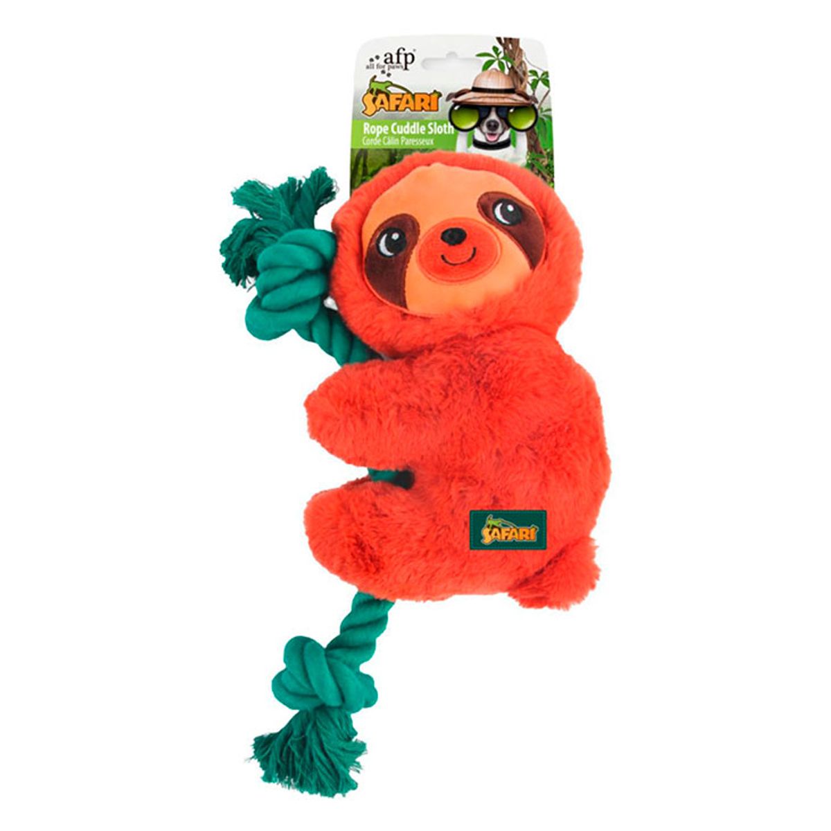 ALL FOR PAWS - Peluche para perros -  Perezoso Acurrucador con cuerda