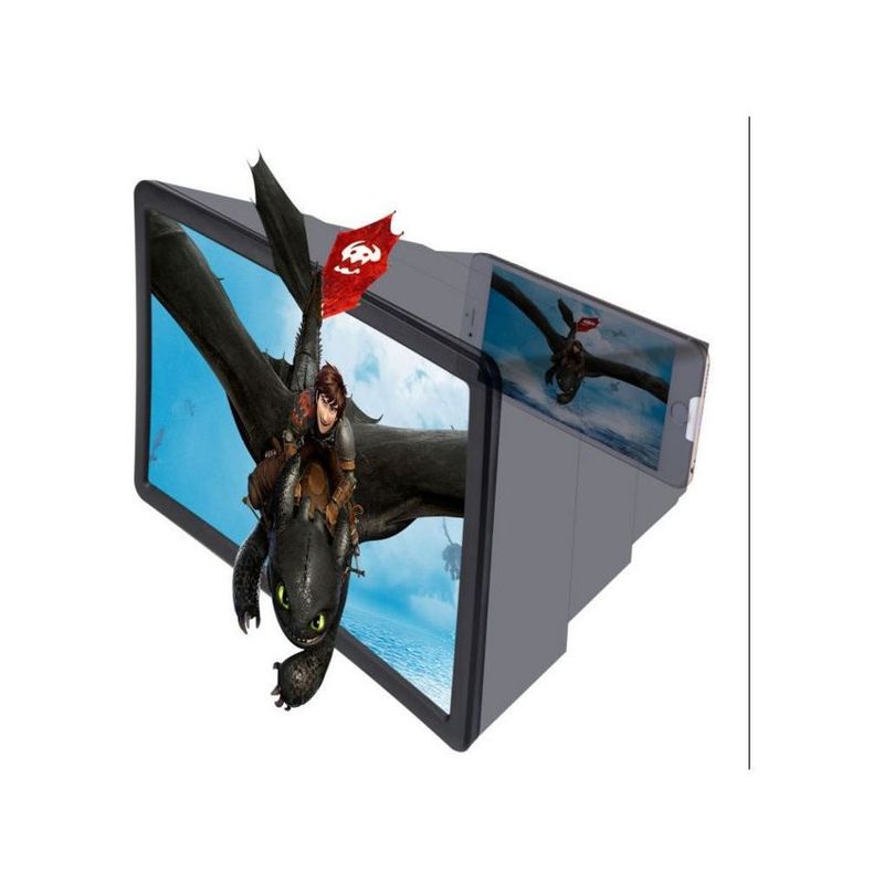 GENERICO - Amplificador plegable  de pantalla 3d tipo lupa para celular negro