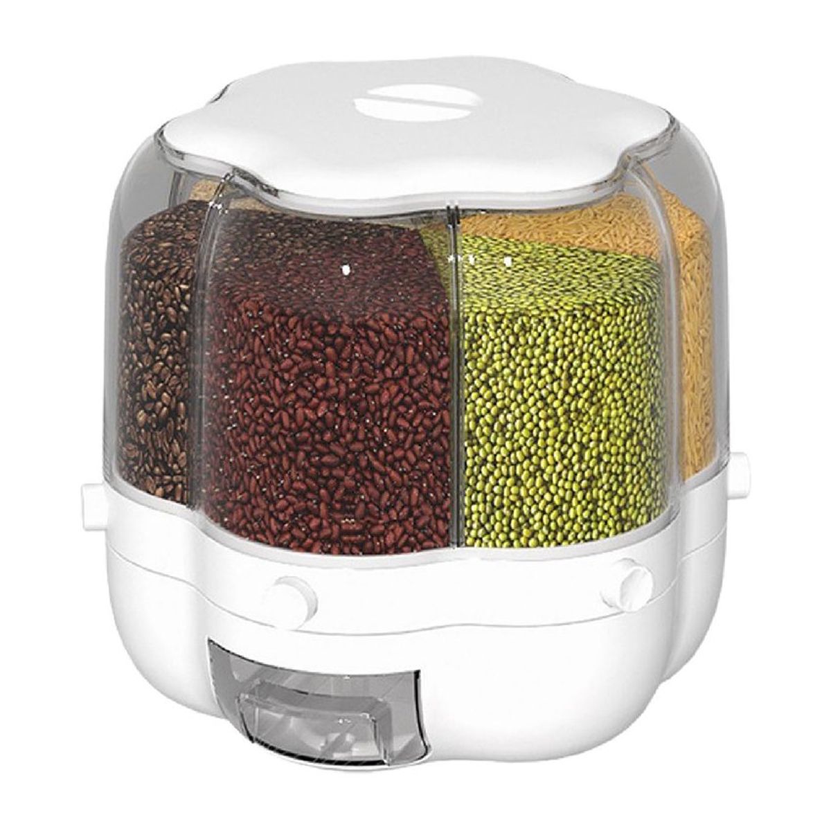 GENERICO - Dispensador de cereales de 6 compartimientos