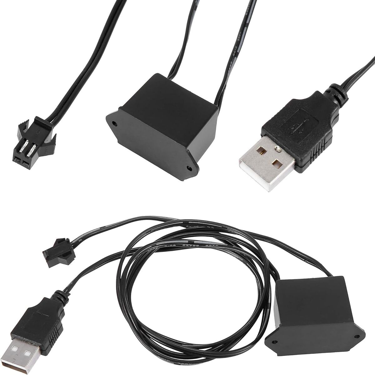 ELMEJORPRECIO - Luz Led Para El Interior Auto Con Conexión USB Rojo