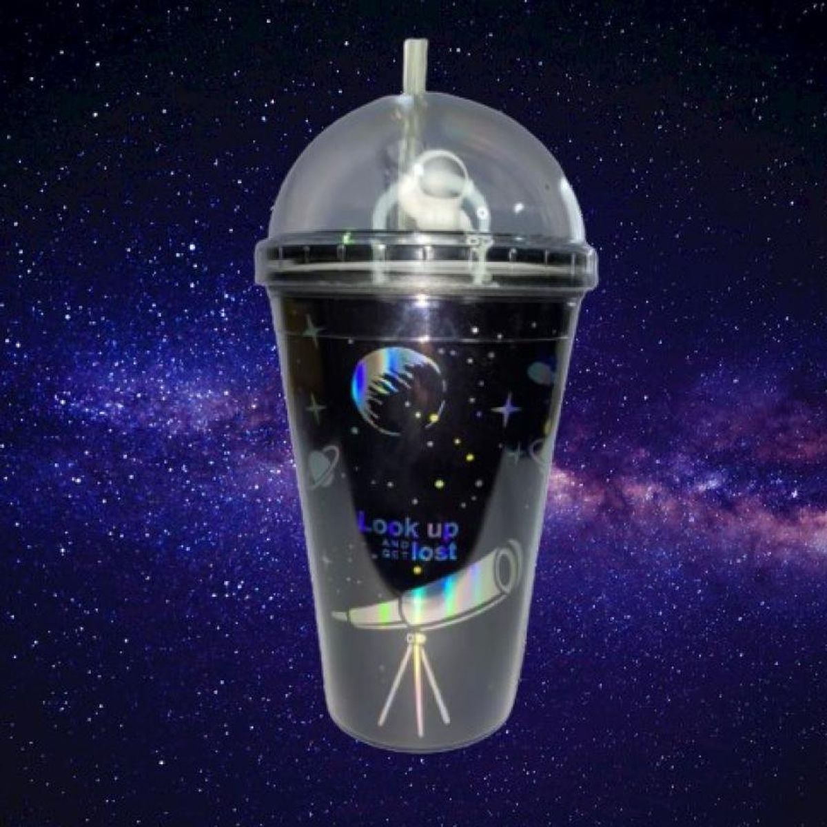 GENERICO - Vaso tomatodo astronauta galaxi space kawaii