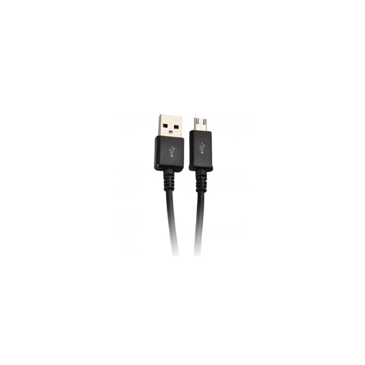 GENERICO - Cable de carga y datos usb macho a macho micro usb universal - negro