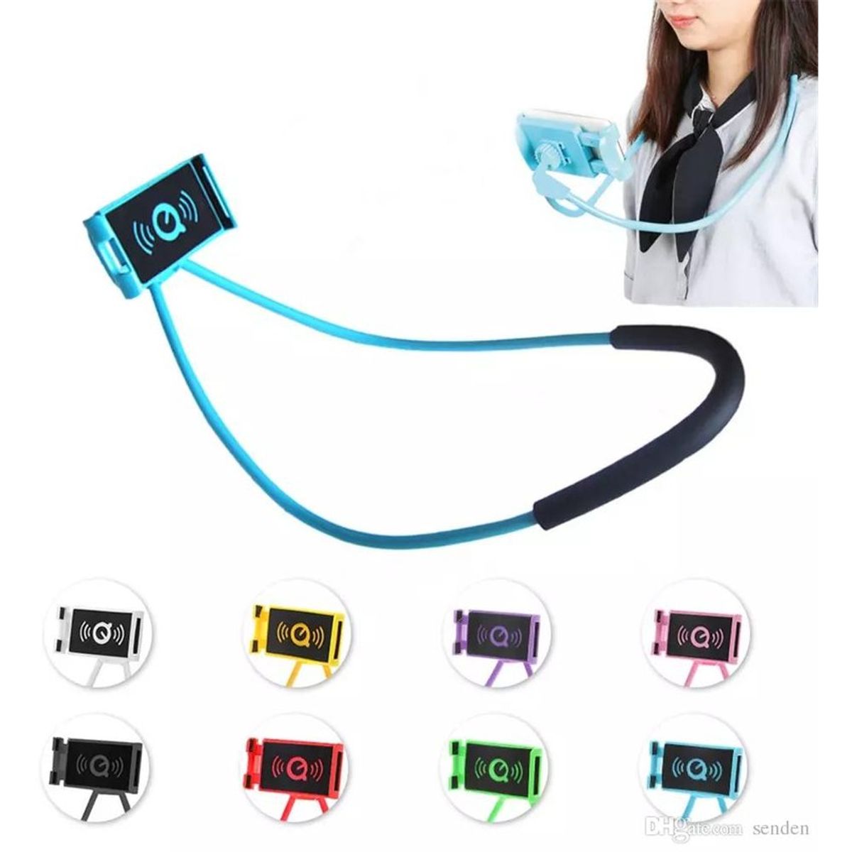 GENERICO - Soporte perezoso para el cuello multifuncion flexible celulares