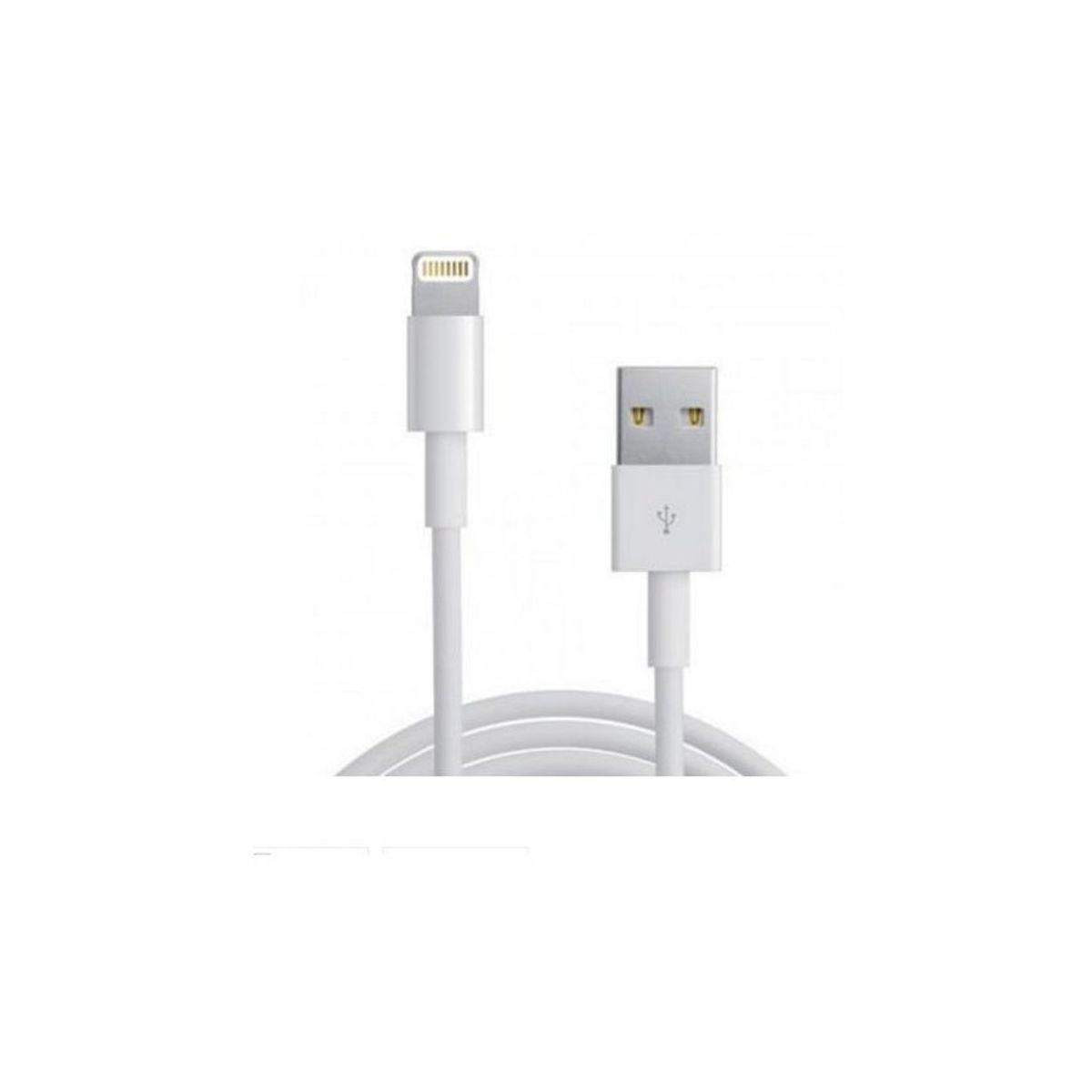 GENERICO - Cable de datos lightning para iphone 5g5s5c66 plus - blanco