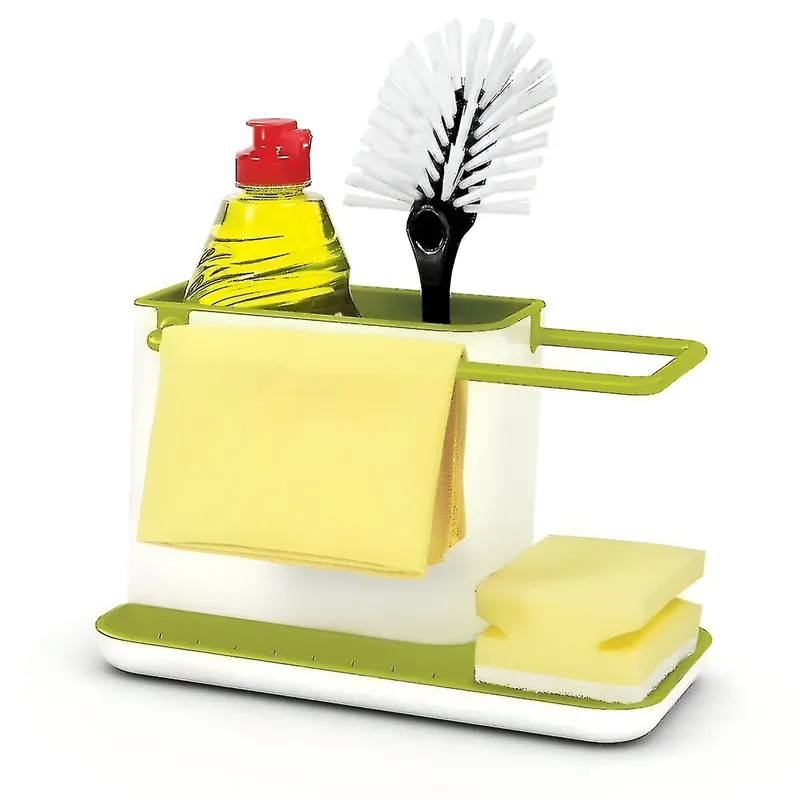 ELMEJORPRECIO - Organizador Multifuncional Con Colgador De Paños Verde