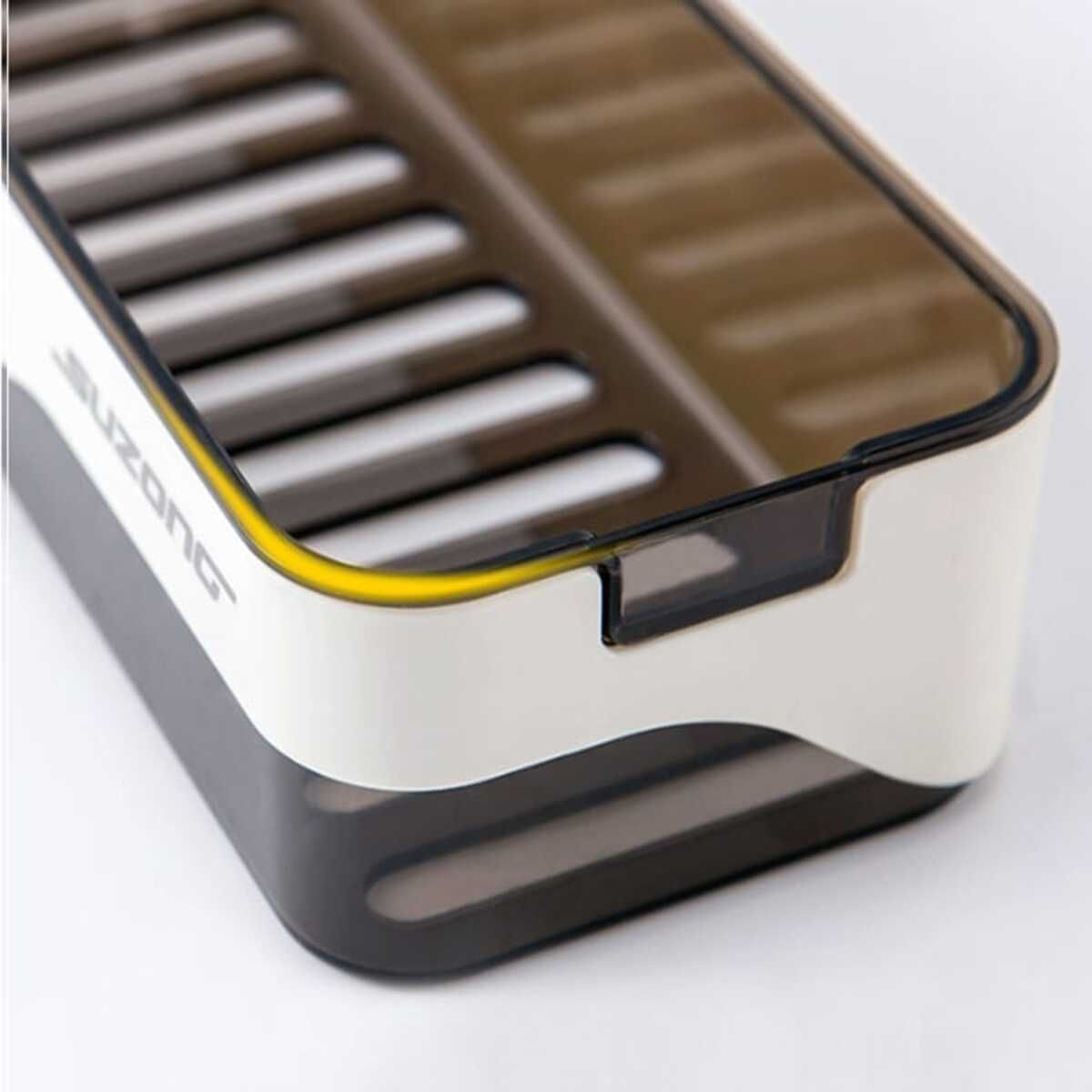 ELMEJORPRECIO - Organizador Repisa Desmontable con Escurridor y adhesivo Gris