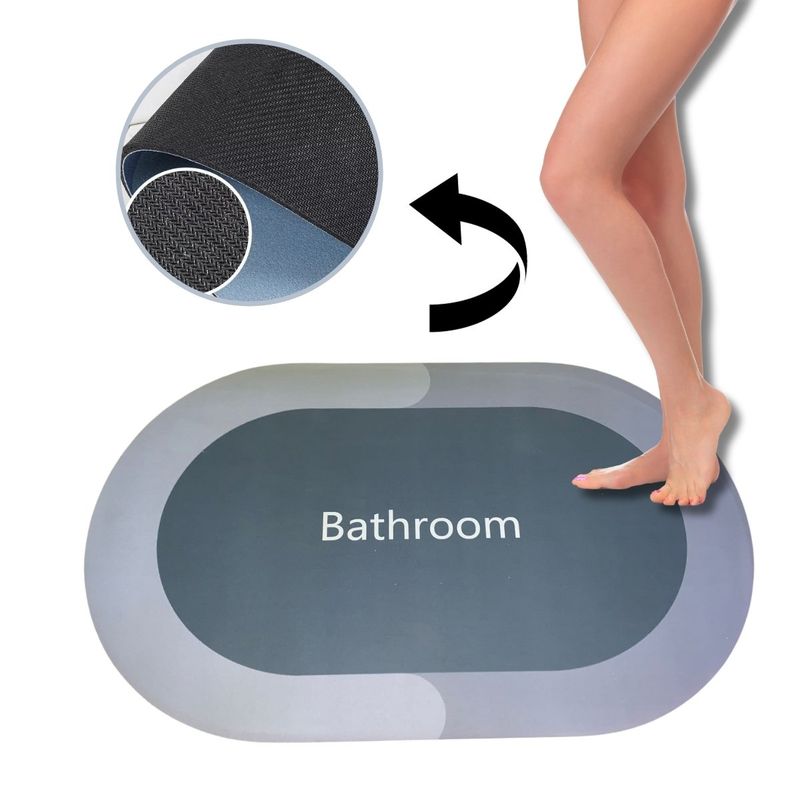 ELMEJORPRECIO - Alfombra Absorbente Para Ducha Baño Antideslizante Bathroom