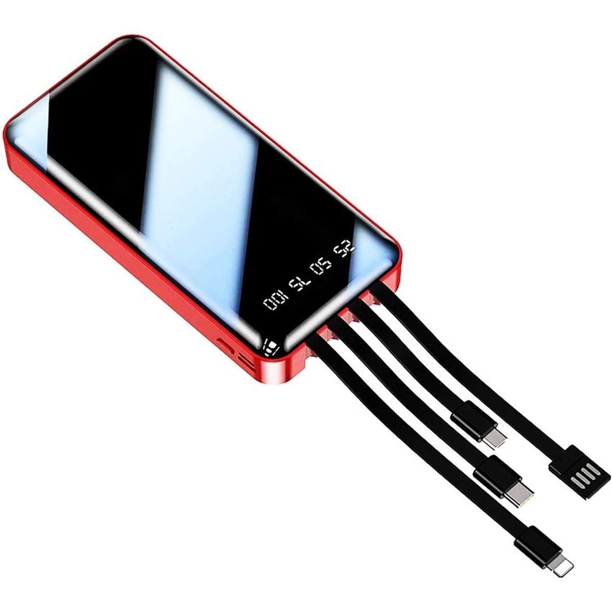 GENERICO - Power bank - cargador portátil con pantalla 5200 mah