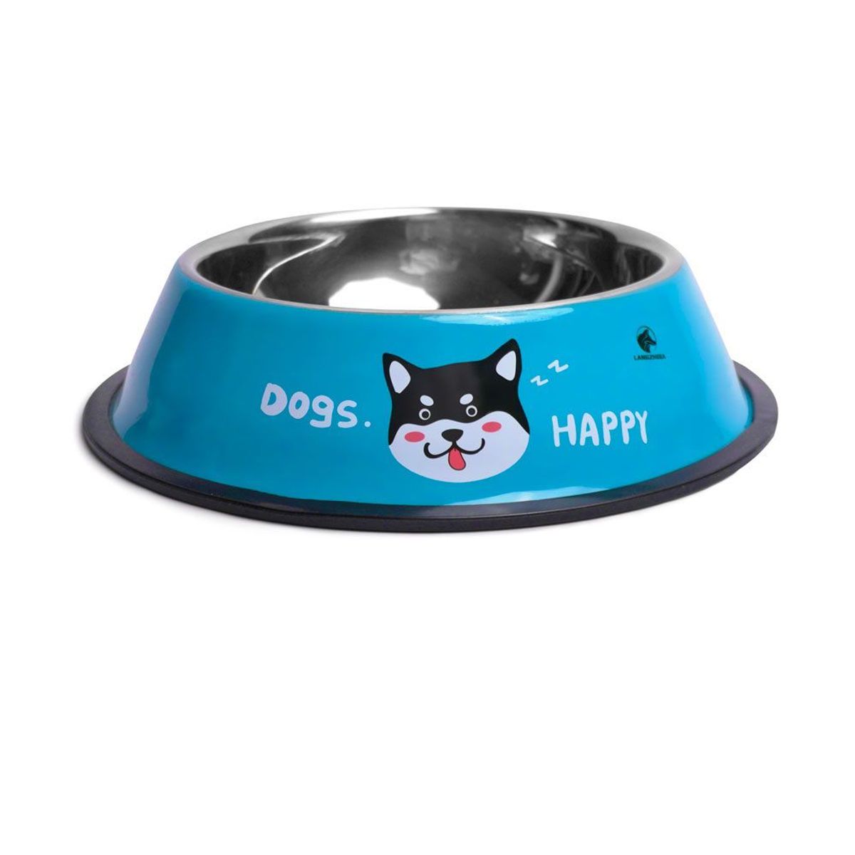 GENERICO - Plato Comedero Para Mascotas Dogs Happy