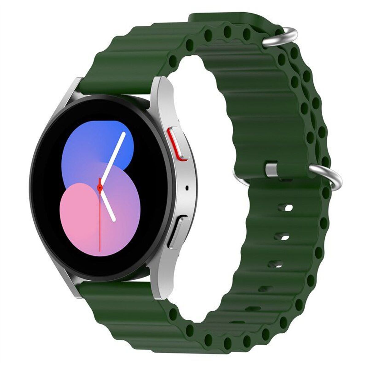 GENERICO - Correa Silicona Ocean para SAMSUNG WATCH 3 de 41mm - Verde