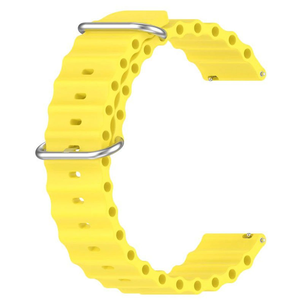 GENERICO - Correa Silicona Ocean para SAMSUNG WATCH 3 de 41mm - Amarillo
