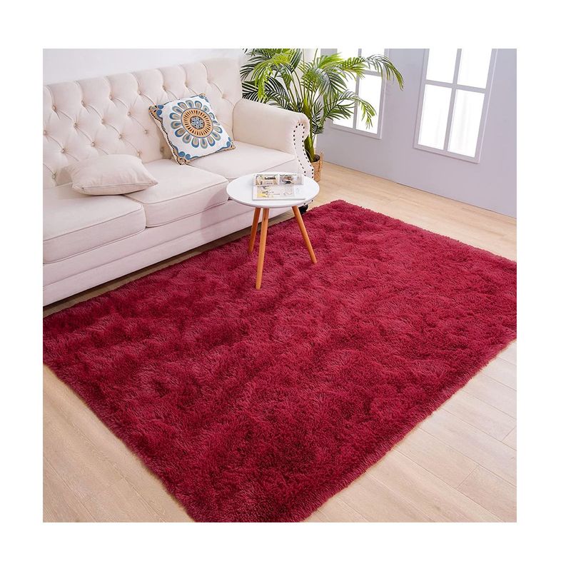 GRETAIL - Alfombra De Felpa Piso Decorativo 150cm x 50cm Rojo