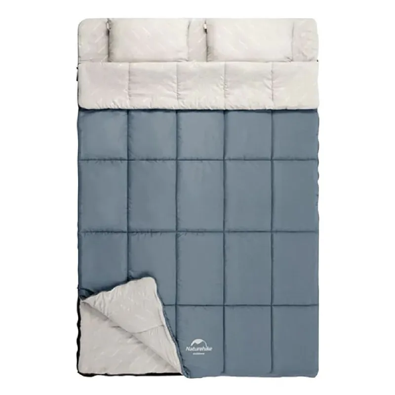 NATUREHIKE - Sleeping bag doble con almohadas HD250 15°10° Naturehike