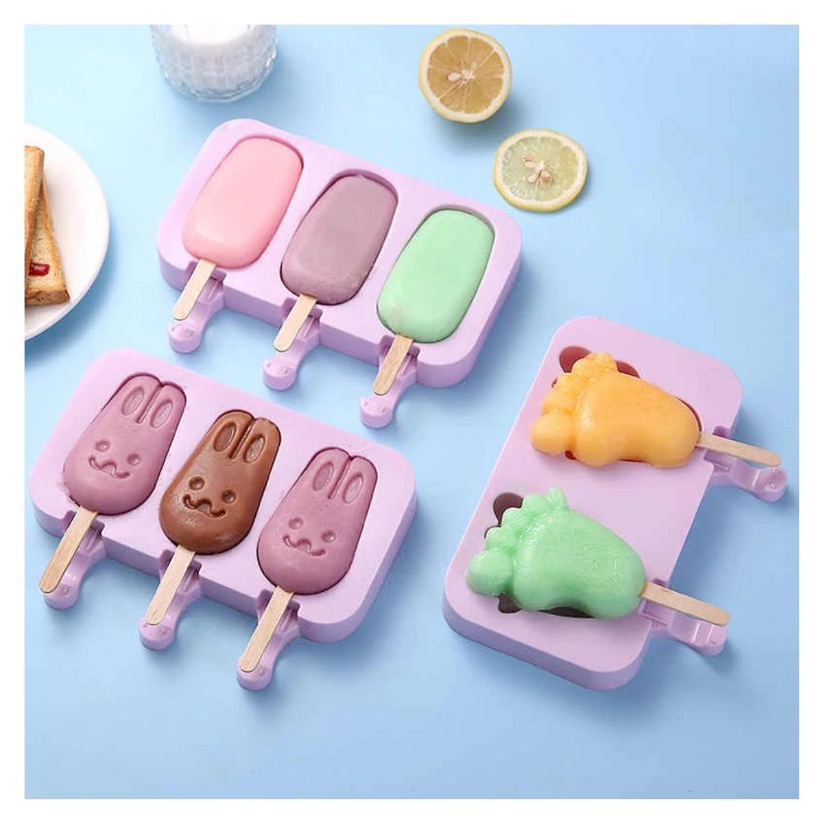 GENERICO - Molde de silicona para paletas - animalitos