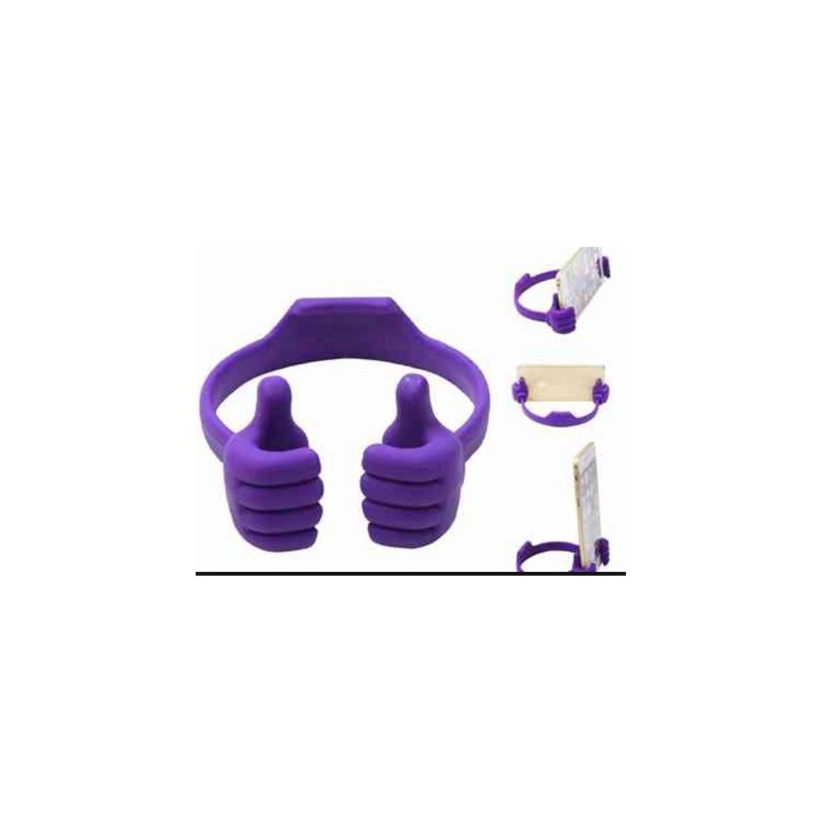 GENERICO - Holder manito para celulares o tablets hasta de 7-morado