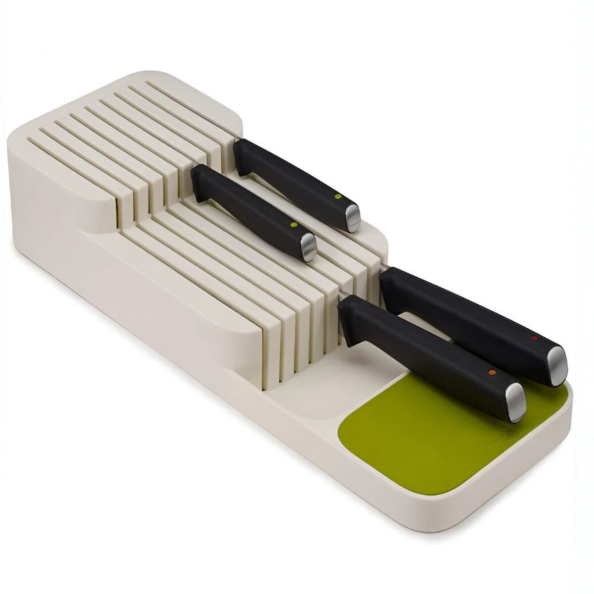 ELMEJORPRECIO - Porta Cuchillos Modelo Lineal Para Cajones Blanco